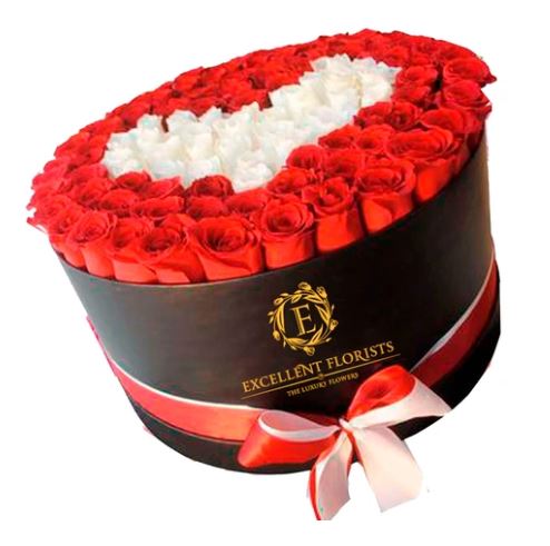 ARREGLO FLORAL EN CAJA CIRCULAR CON ROSAS NATURALES DE EXPORTACIÓN