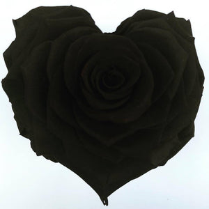 Corazón Black Night Jumbo Rosa Preservada 003
