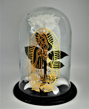 URNA DE CRISTAL XL VIRGENSITA DE GUADALUPE