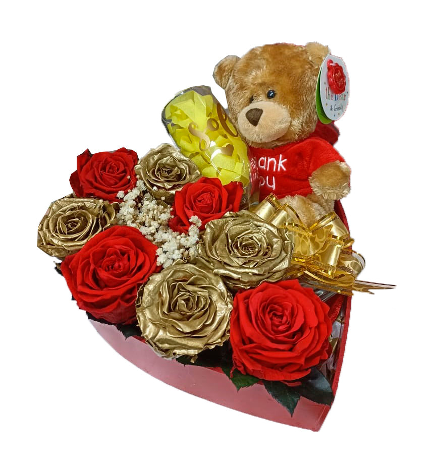 Arreglos Florales Osito Y Rosas Arreglo Oso Grande Rosas Y Globos R 84
