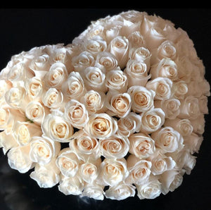 Bouquet de 100 rosas naturales